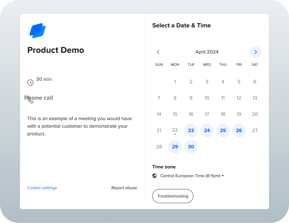 Schedule Coaching Sessions with Calendly