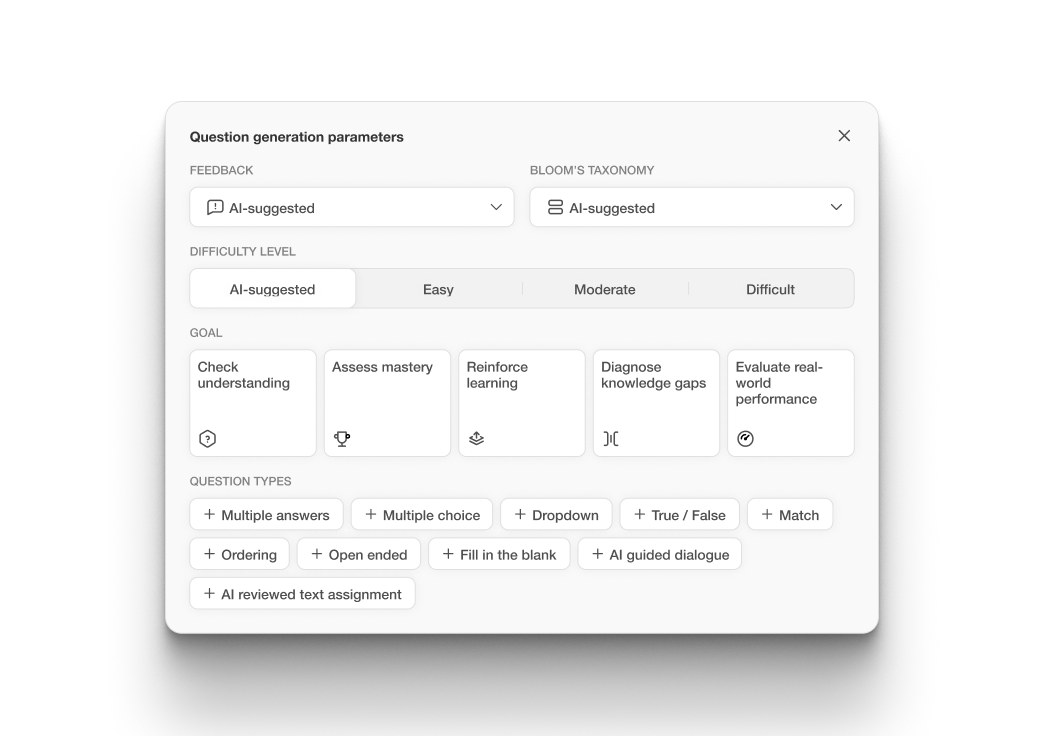 AI Assessment Builder image