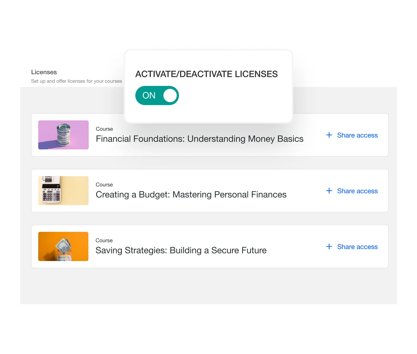 Bulk licenses & custom deals