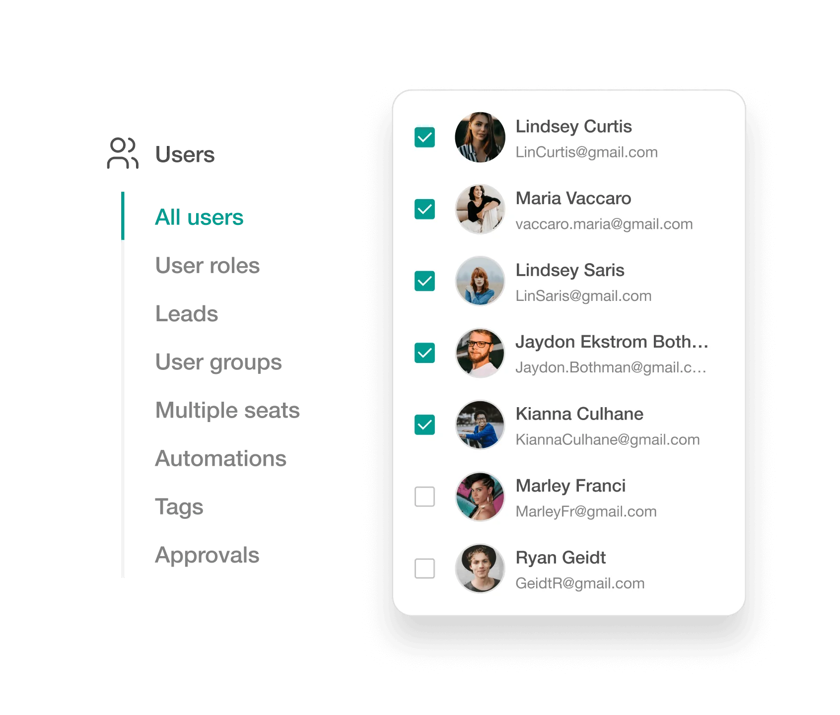 Granular control on enrollments
