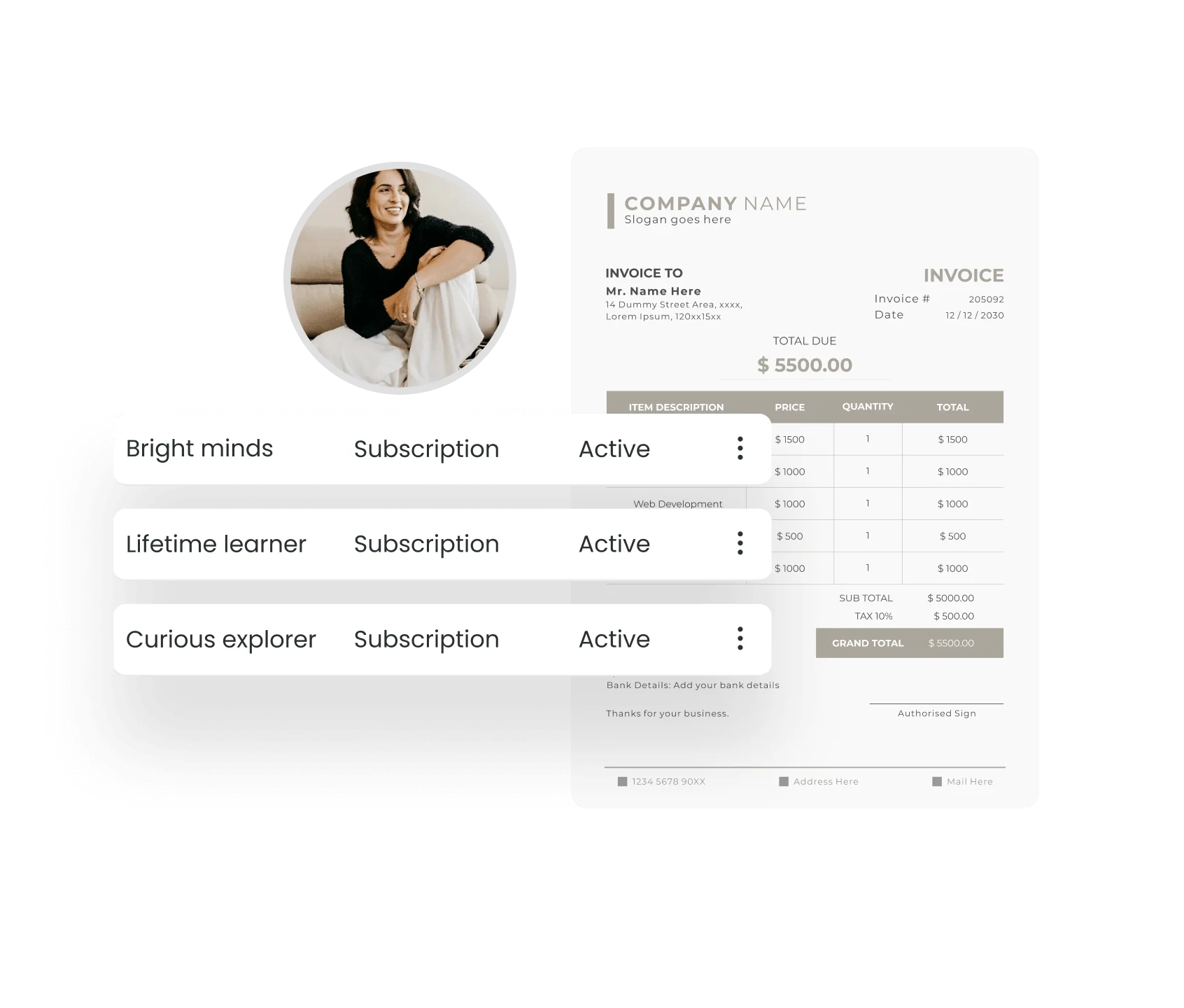 In-platform sales management