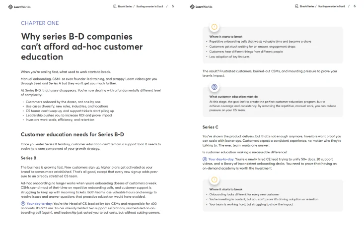 Scaling smarter in SaaS - Sample page 1