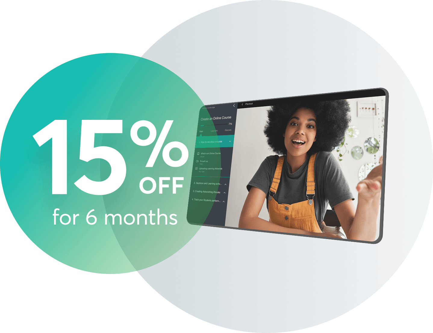 LearnWorlds offer 15% OFF