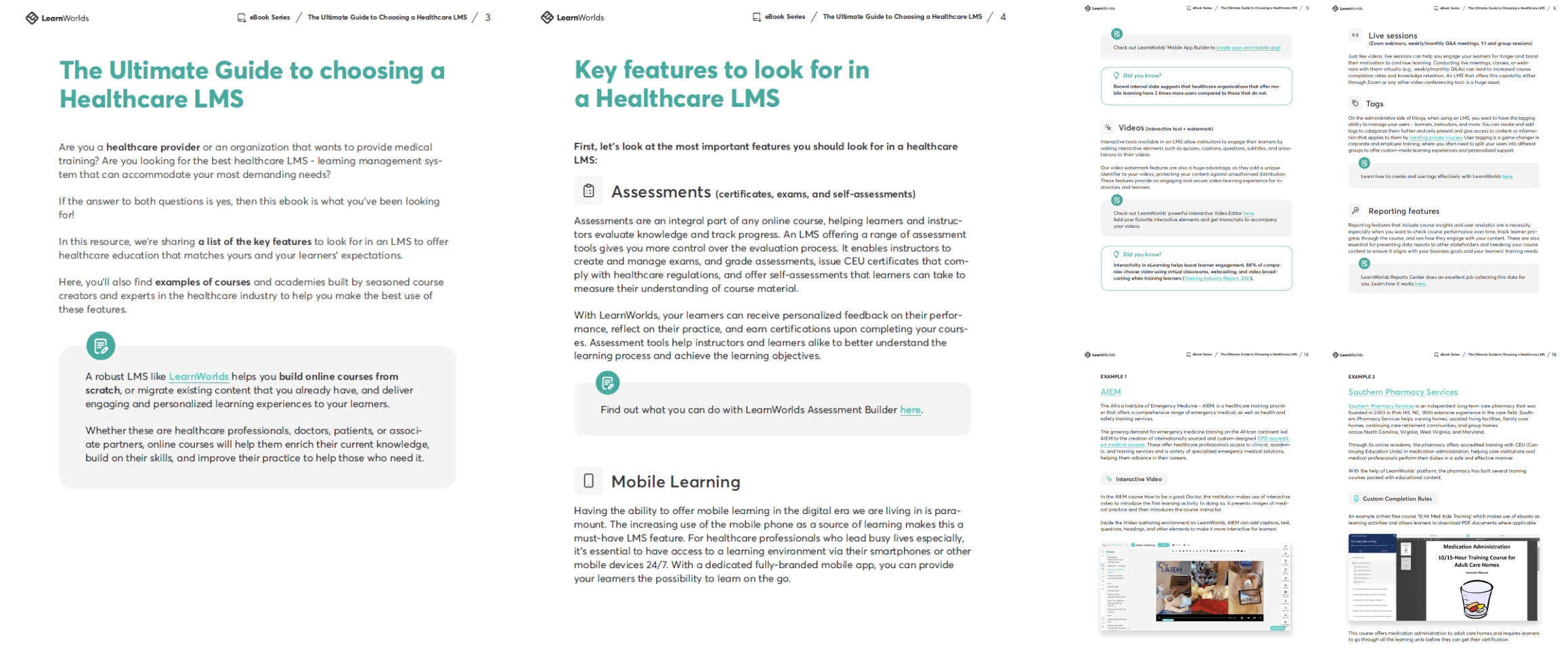 The ultimate guide to choosing a healthcare lms. Sample pages.