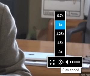 Controlling the Speed of a Video