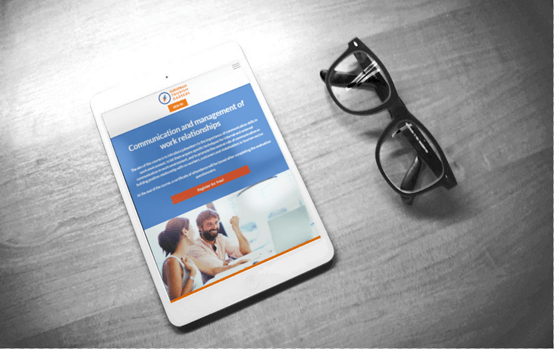 A mockup with a tablet from Mockuper