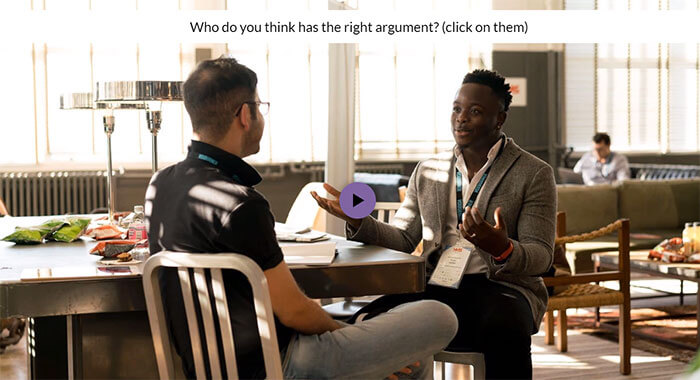 You can make your videos fully interactive, by allowing learners interact with specific objects in the video the way you like! How cool is that?