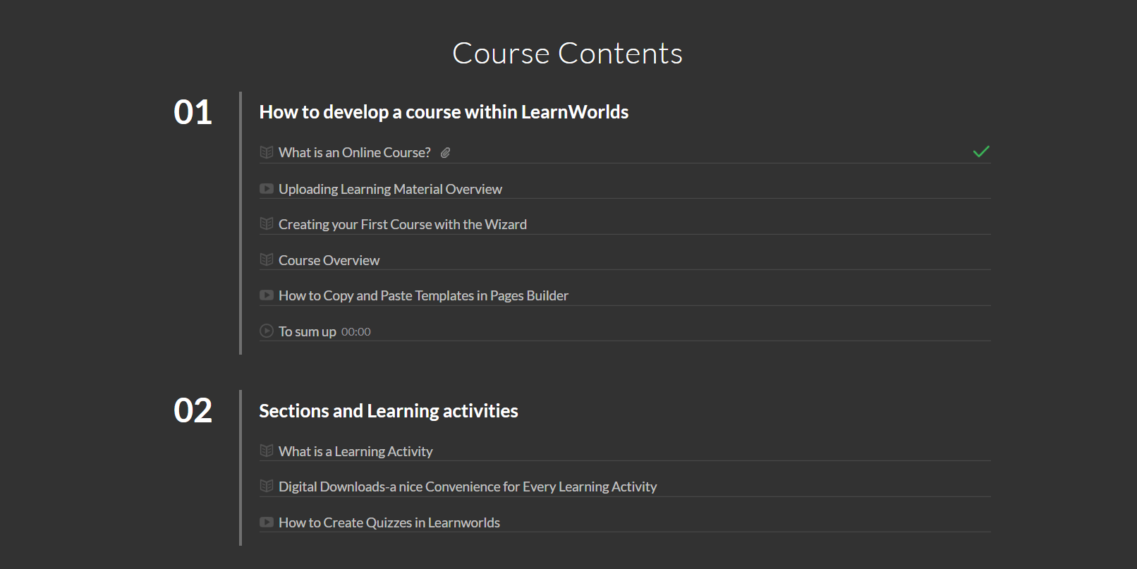 Introducing New Course Contents Templates to Showcase Your Courses ...