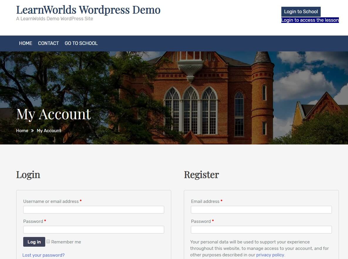 Wordpress SSO examples with LearnWorlds