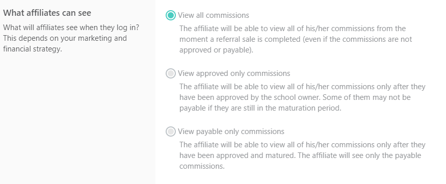 affiliate reporting