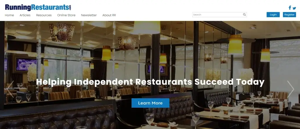 running restaurants screenshot