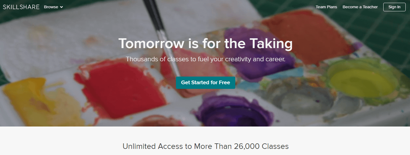 Skillshare screenshot