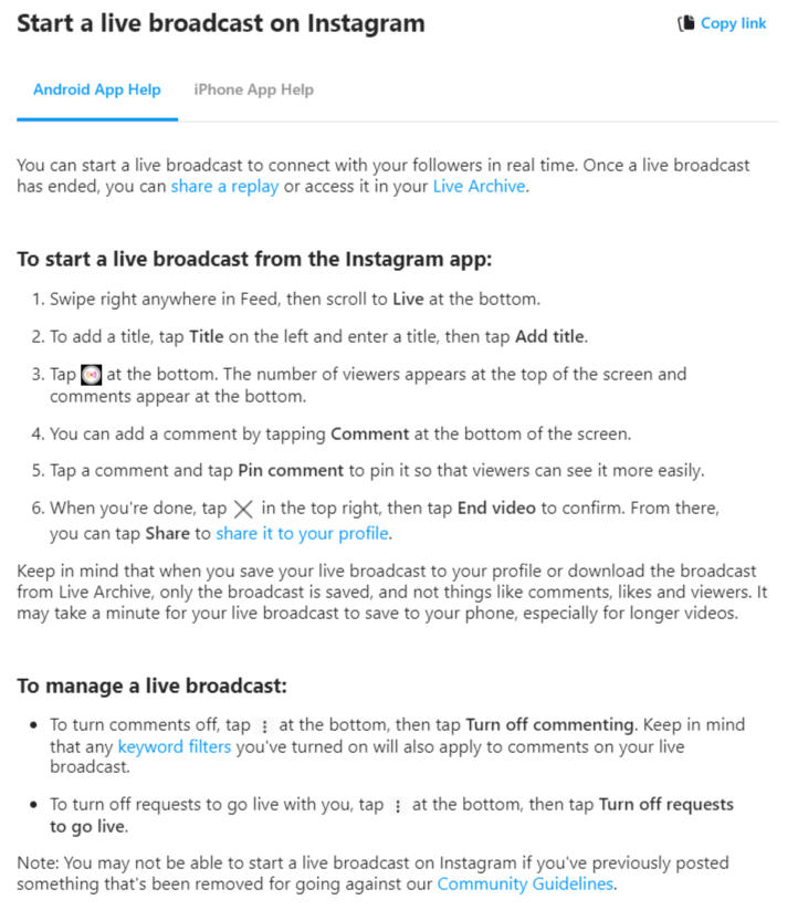 instagram-live-guidelines