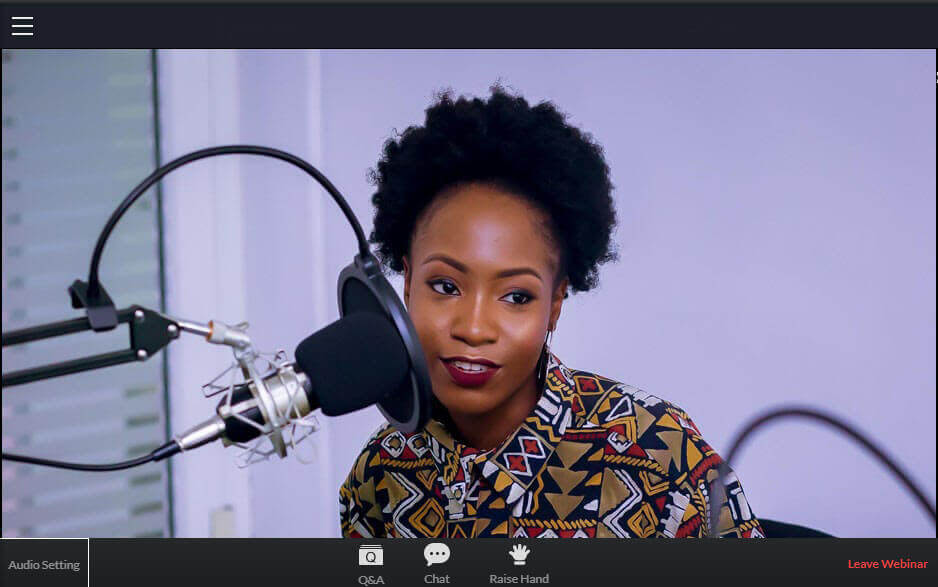 how webinars will look in single activity courses