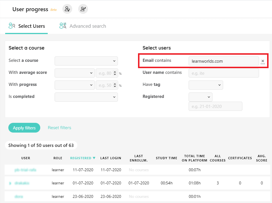 domain name search example