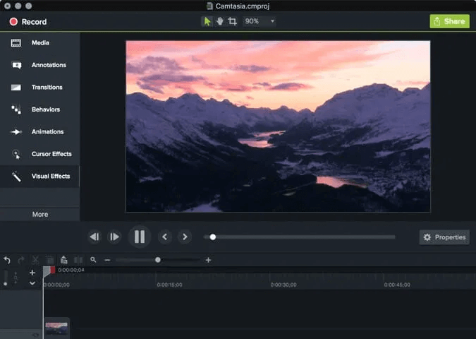 Camtasia Screenshot