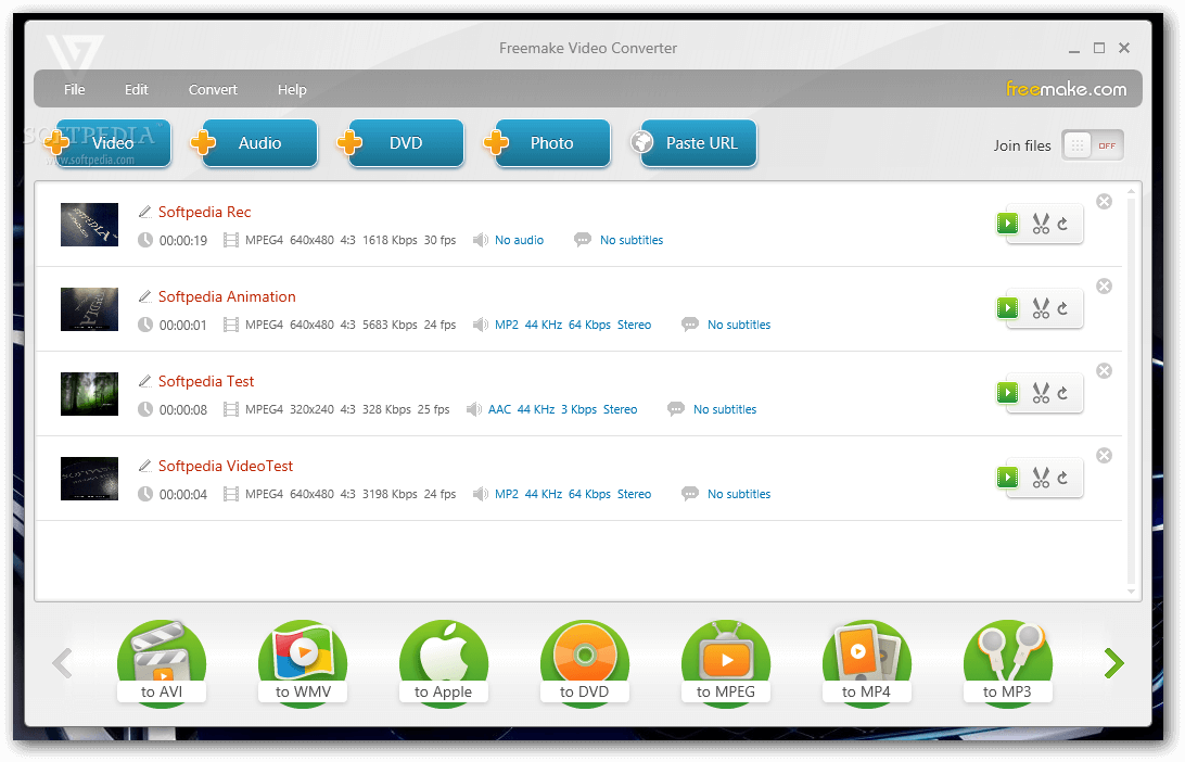 Freemake Video Converter Screenshot