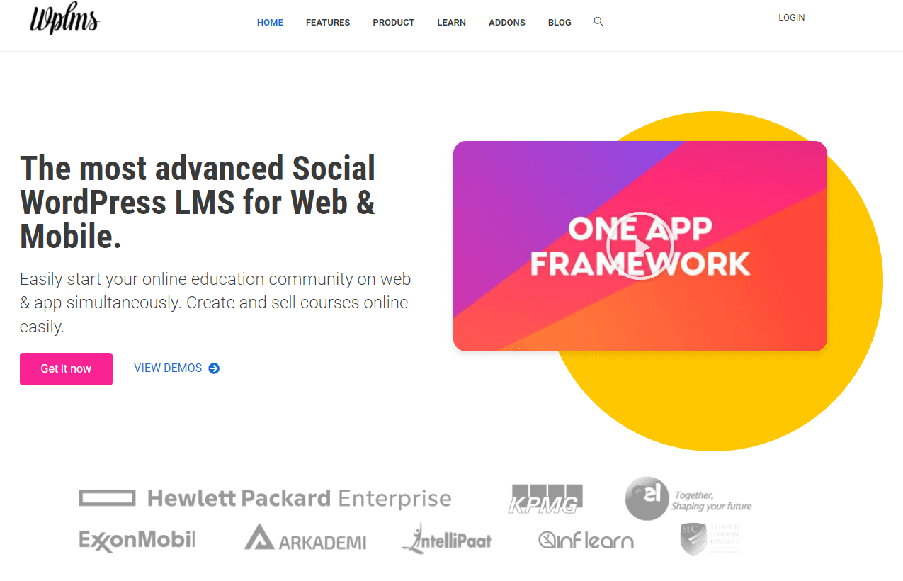 screenshot of WPLMS