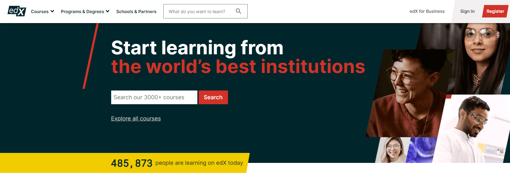 screenshot from edx.org