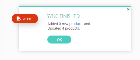 Message shown in LearnWorlds after the synchronization is completed.