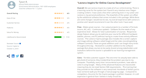 Lectora Inspire reviews 1