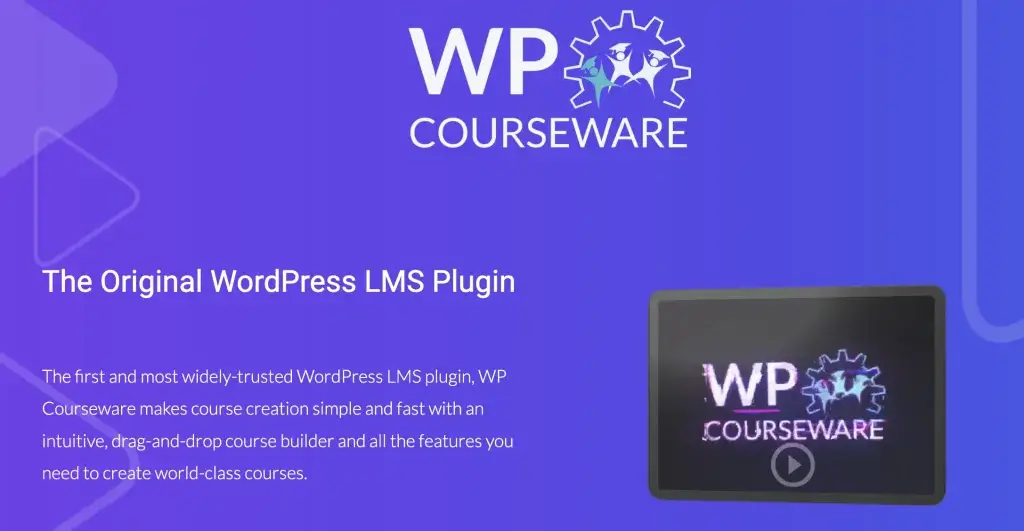 WP Courseware landing page screenshot