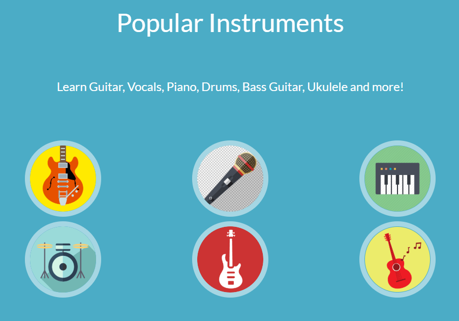 MusicMatchR music instruments