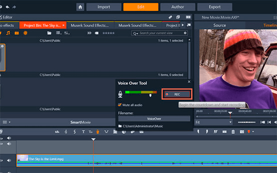 voiceover video editing