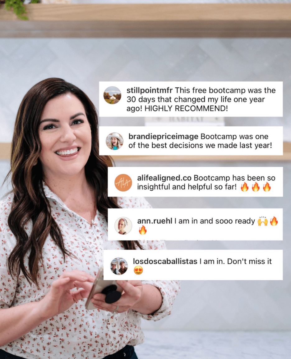 A screenshot of Amy Porterfield sharing customer testimonials on Instagram. Image title: Amy-Porterfield-Instagram
