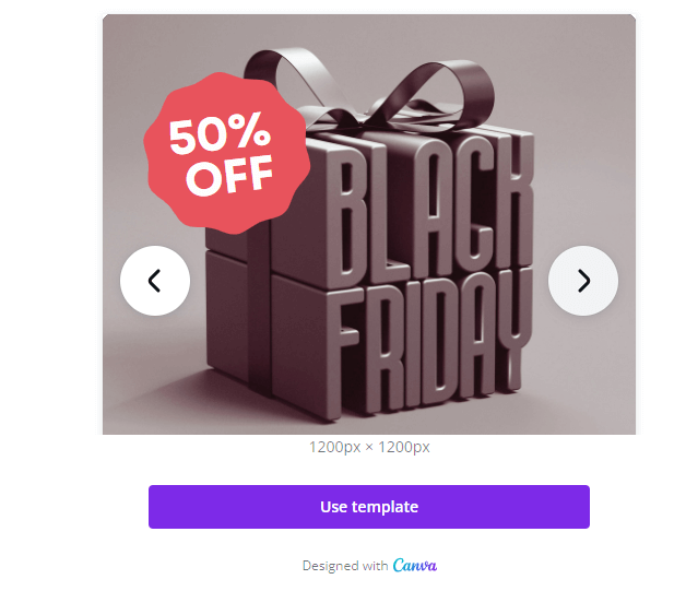 Black Friday Canva template