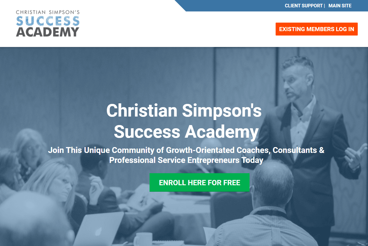 Christian Simpson Academy Screenshot