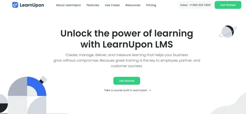 LearnUpon-website
