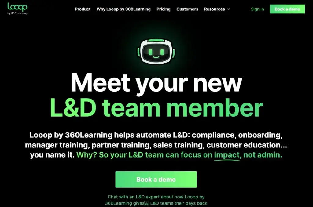 loop-360learning-website-screenshot