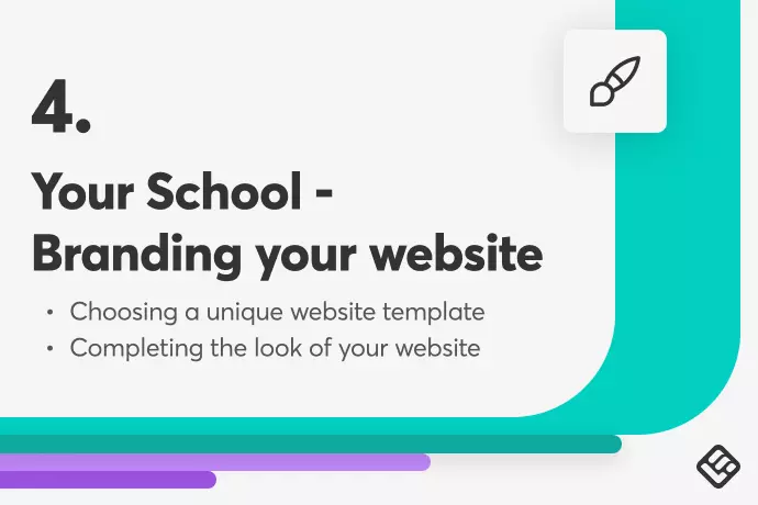How to create an online school - branding your website