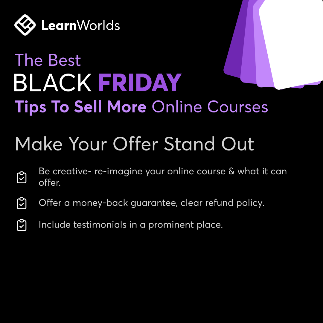 Black Friday tips to sell more oline courses