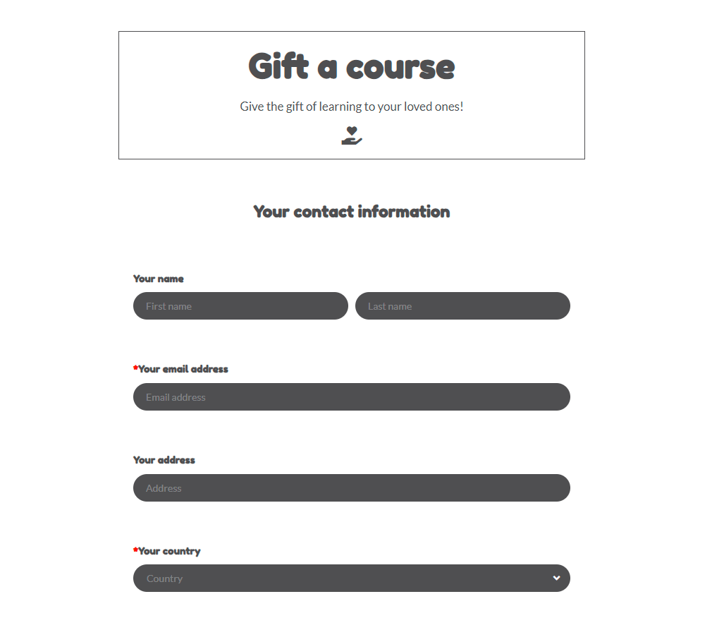 Gift a course 1