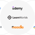 These are the best online learning platforms: LearnWorlds, Coursera, Uedemy, Kajabi, Moodle, Docebo, Thinkific, Teachable, LearnDash.