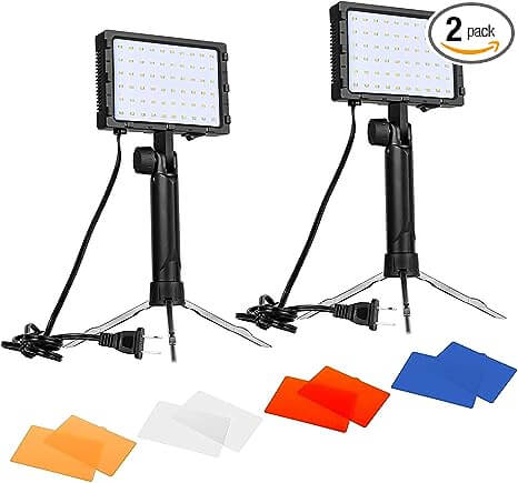 Best table-top studio lights for indoor video shooting.