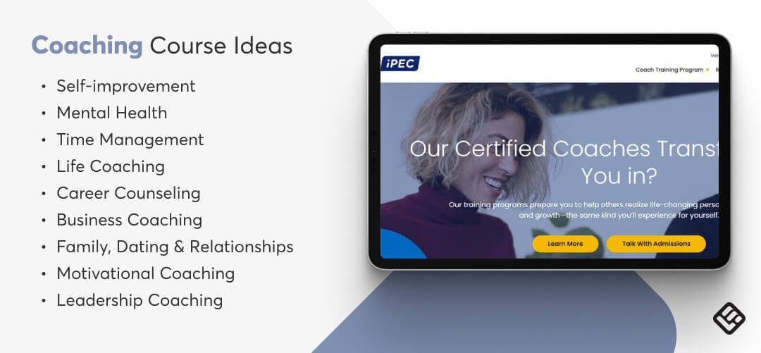 An example of a certified coaching program by iPEC.