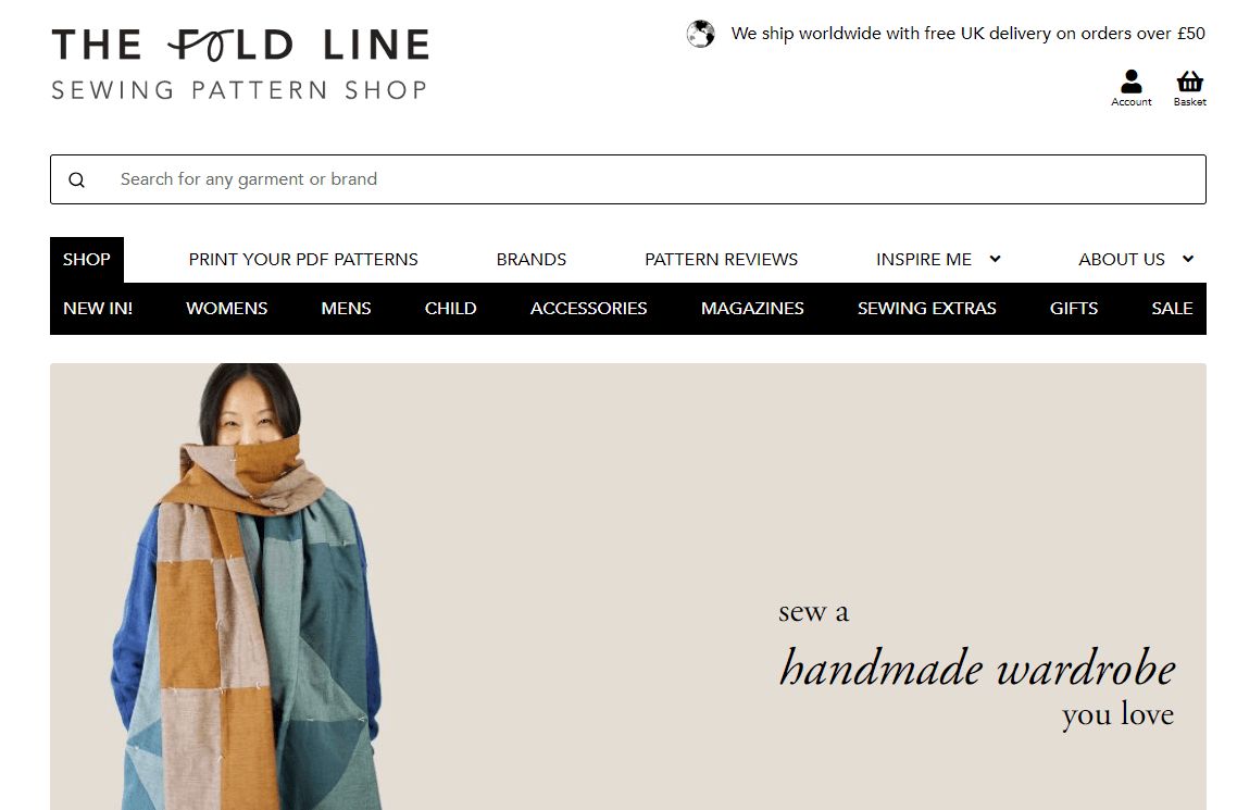 screenshot-of-The-Fold-Line-website