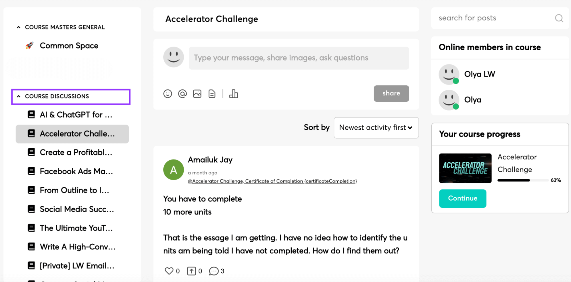 Accelerator challenge LearnWorlds
