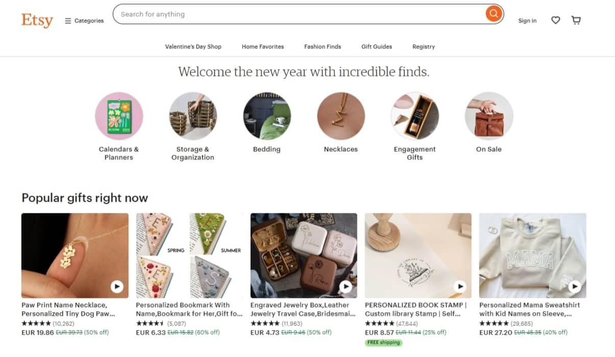 Etsy-platform-screenshot