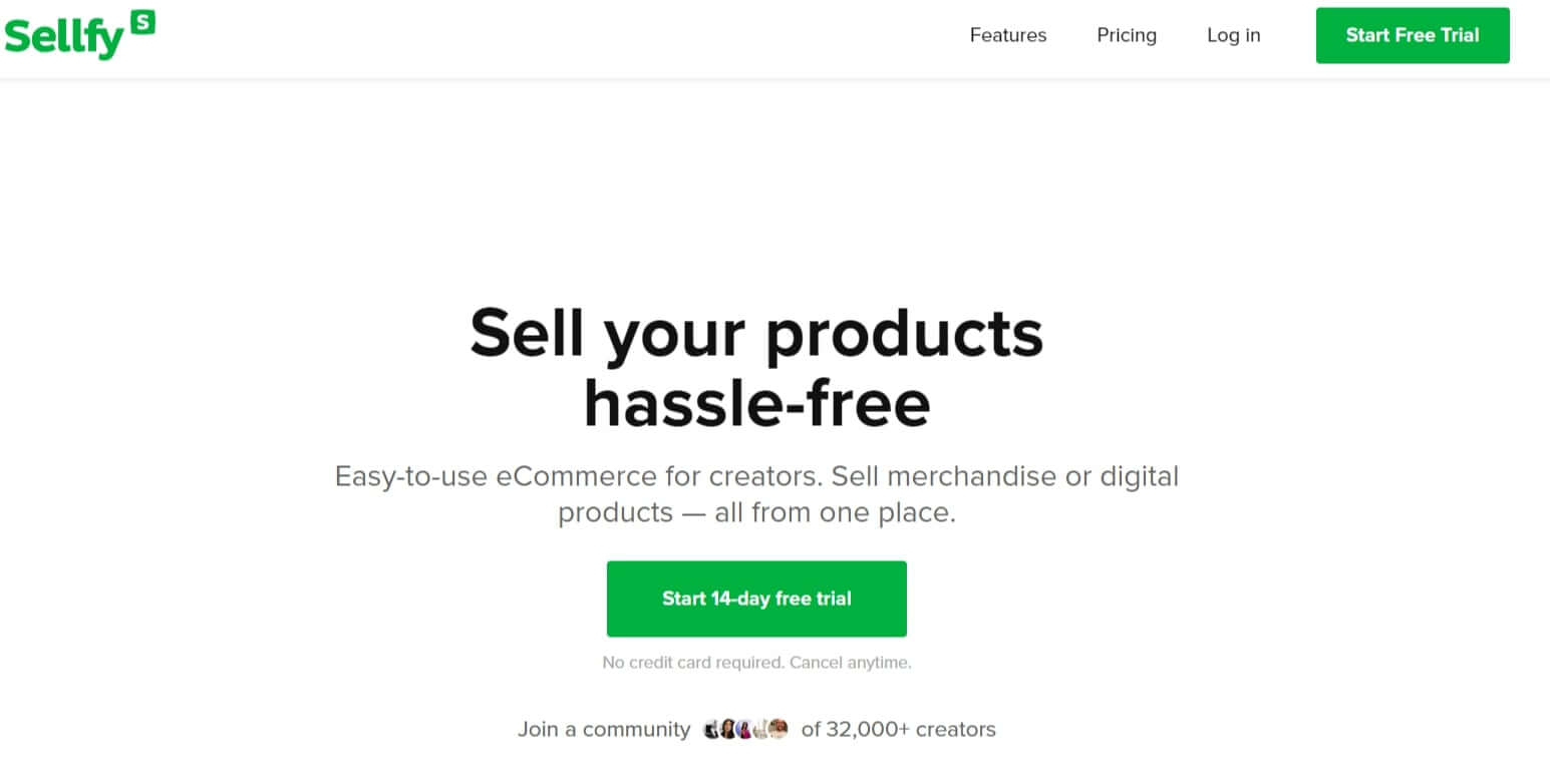 Sellfy-platform-screenshot