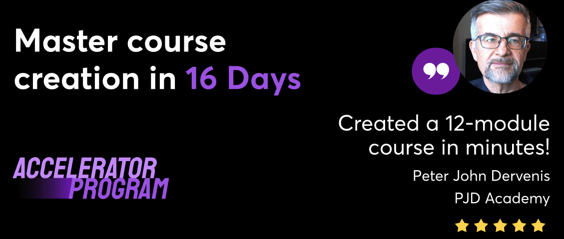 Accelerator program LearnWorlds