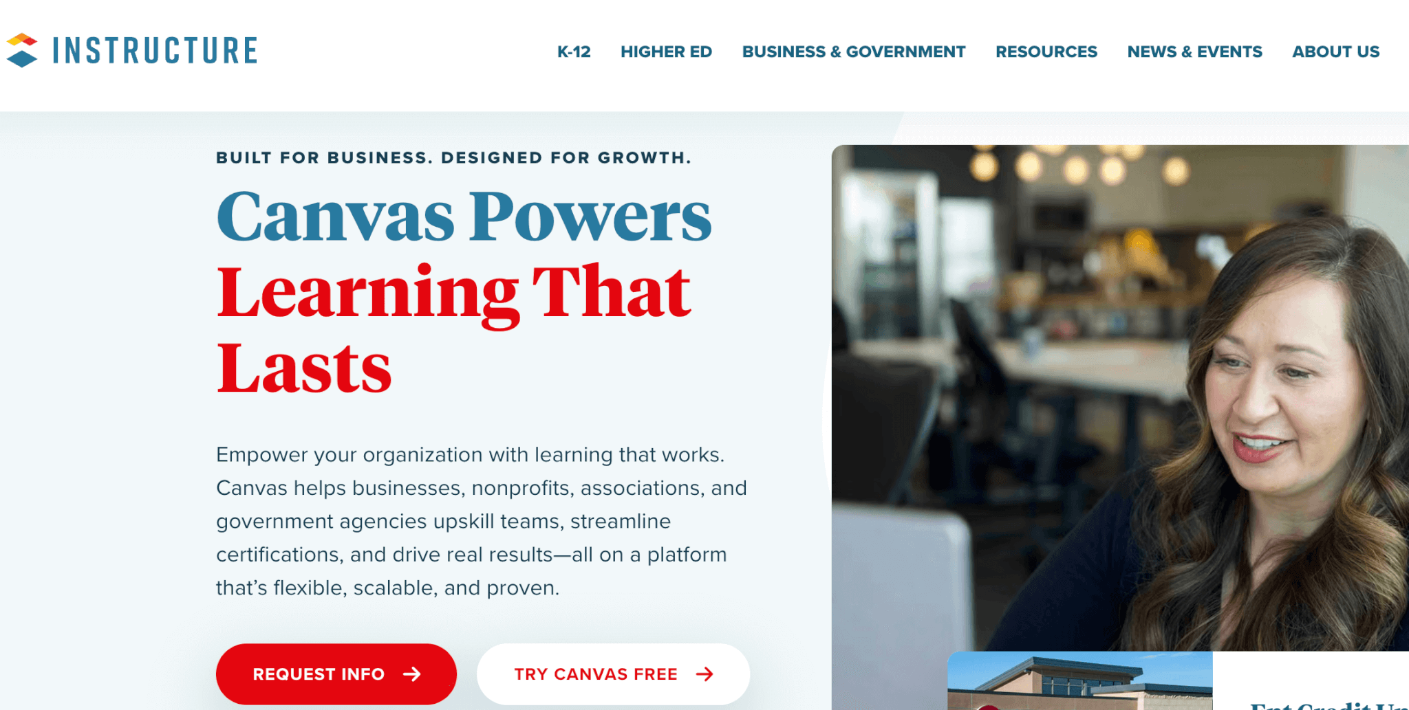 Canvas by Instructure offers a scalable LMS for organizations to upskill teams and drive measurable learning outcomes.