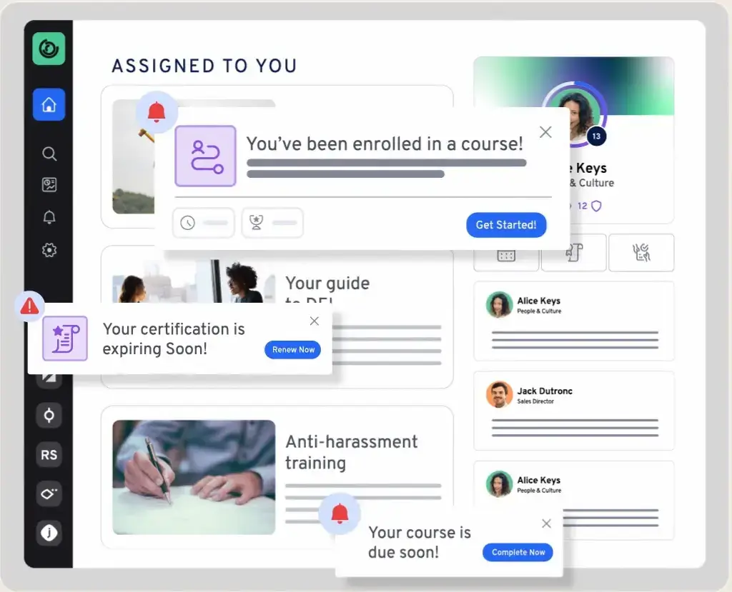 A screenshot of 360Learning's dashboard.