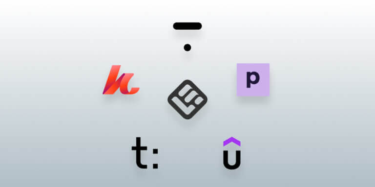 A visual showing the logos of the best 6 online course platforms to sell courses.