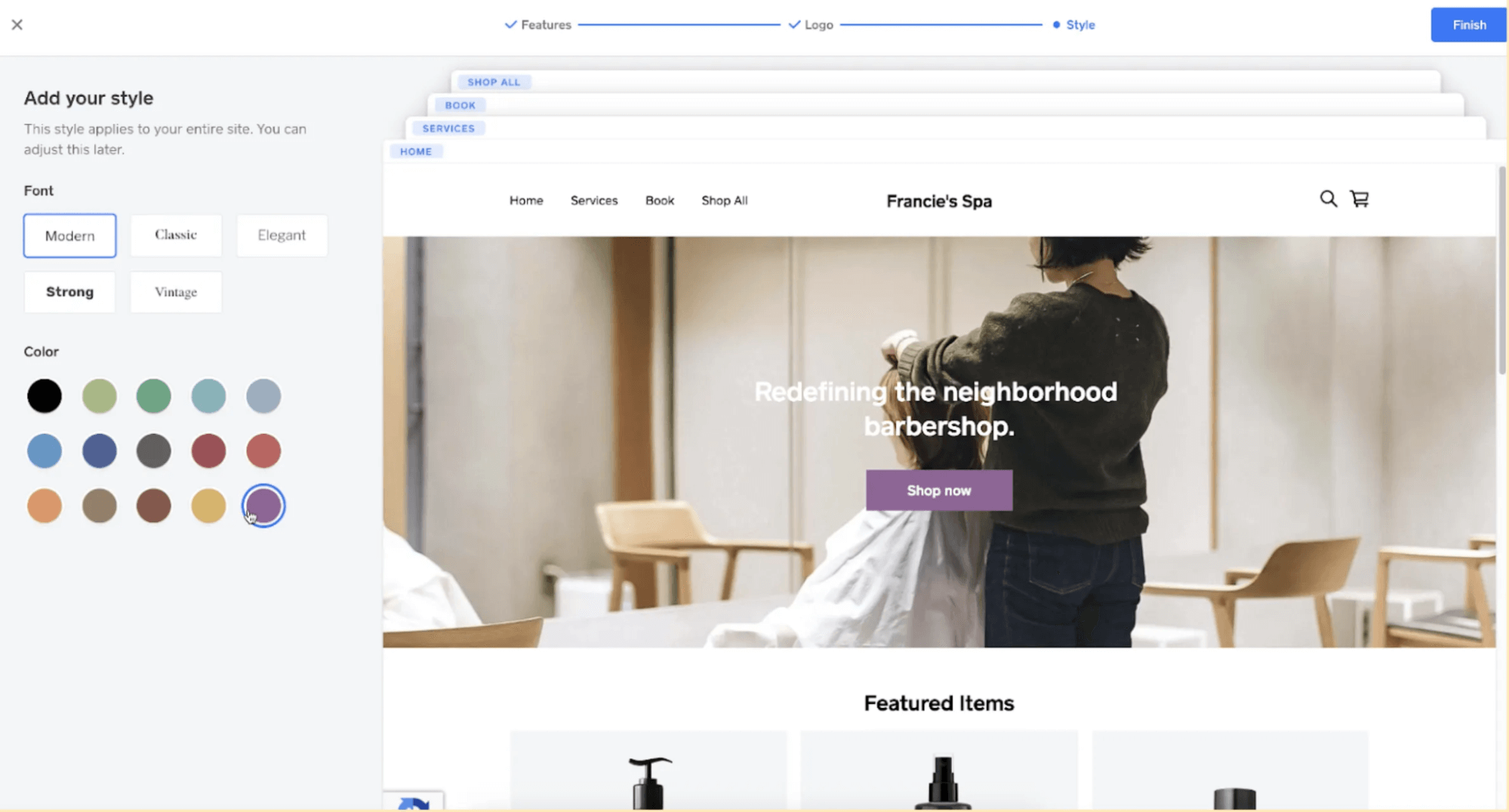 A screenshot showing Square Online's dashboard.