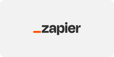 Zapier logo, indicating integration with Zapier.