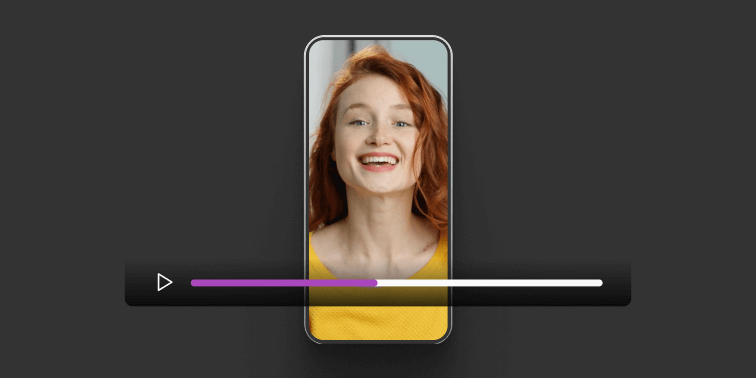 a woman in a portrait mobile orientation